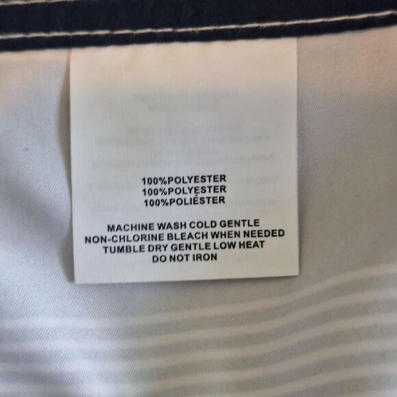 O'NEILL 42" W x 21" OUTSEAM RWB ULTRASUEDE SWIM BOARDSHORTS TIE & 11" INSEAM - Picture 9 of 10